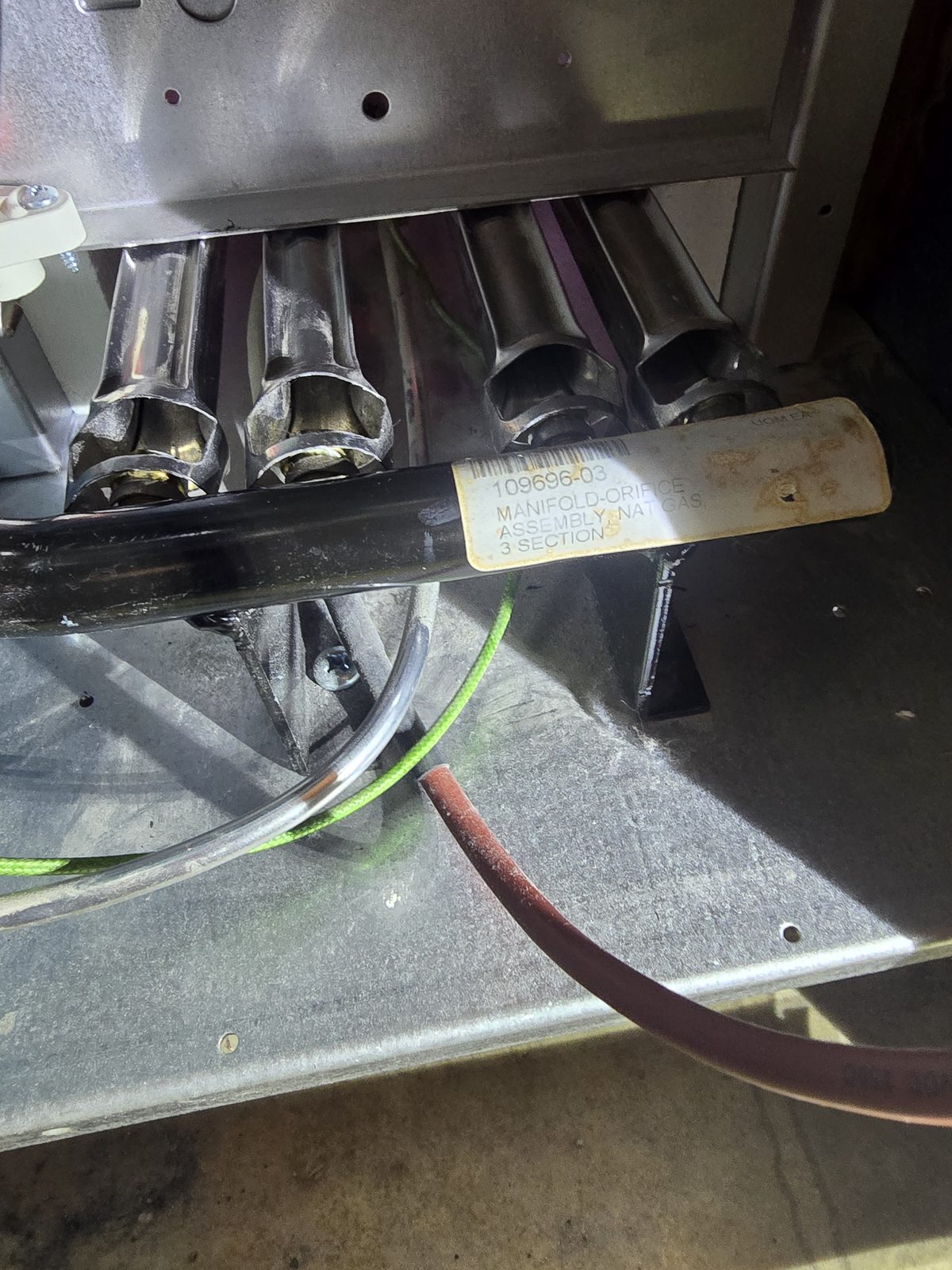 Clean furnace burners after service